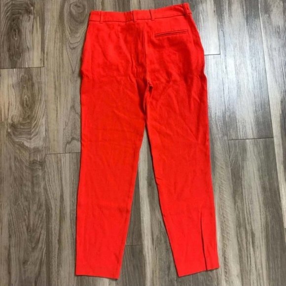 Sezane Gustavo Ankle Straight Trousers in Coral - Picture 5 of 6